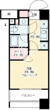 パークリュクス白金mono 1202 間取り図