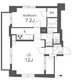 スパッジオ上野東 902 間取り図