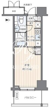 ＭＦＰＲコート木場公園 614 間取り図