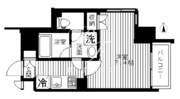 セリーズ門前仲町 410 間取り図