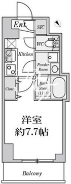 クレストコート志村坂上 1003 間取り図
