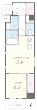 マークスサクラ 406 間取り図