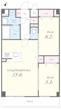 マークスサクラ 502 間取り図