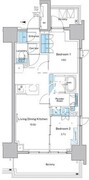 ルフォンプログレ門前仲町プレミア 604 間取り図