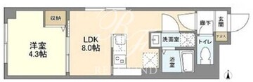 ウェルスクエア西新宿五丁目 501 間取り図