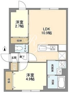 ウェルスクエア西新宿五丁目 403 間取り図