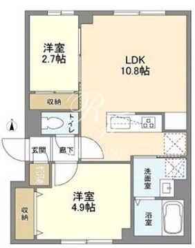 ウェルスクエア西新宿五丁目 103 間取り図