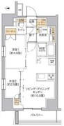 リビオメゾン新宿ウエスト 201 間取り図