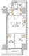 リビオメゾン新宿ウエスト 1402 間取り図