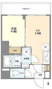 ウェルスクエア錦糸町サウス 205 間取り図