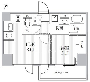 シーズンフラッツ大井町 S-207 間取り図