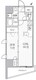 シーズンフラッツ大井町 S-406 間取り図