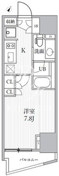 シーズンフラッツ大井町 S-204 間取り図