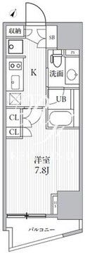 シーズンフラッツ大井町 S-404 間取り図