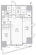 シーズンフラッツ大井町 S-703 間取り図