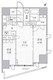 シーズンフラッツ大井町 S-1403 間取り図