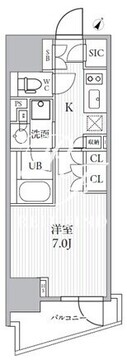 シーズンフラッツ大井町 N-402 間取り図