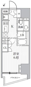 シーズンフラッツ大井町 N-201 間取り図