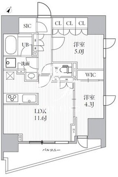 シーズンフラッツ大井町 N-801 間取り図