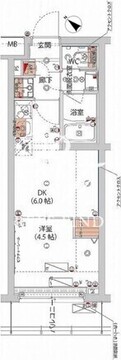 ハーモニーレジデンス新宿ザノース 403 間取り図