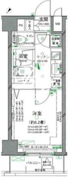 パレステュディオ渋谷ウエスト 614 間取り図