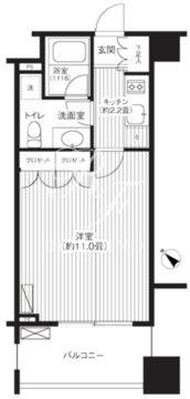 グランハイツ代々木 1405 間取り図