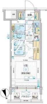 ディームス品川南大井 317 間取り図