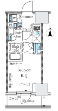 パークキューブ大井町レジデンス 603 間取り図