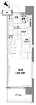 パークハビオ渋谷神山町 1001 間取り図
