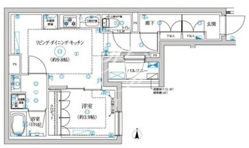 セジョリ東陽町2 101 間取り図