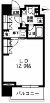 レジディア杉並方南町 326 間取り図