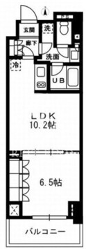 レジディア杉並方南町 710 間取り図