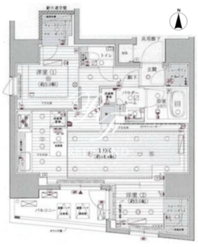 メインステージ浅草国際通り 1105 間取り図