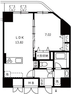 ハーモニーレジデンス浜松町 1302 間取り図