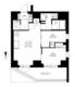 サンウッドフラッツ新宿四谷三丁目 203 間取り図