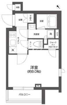グランパセオ四谷若葉 409 間取り図