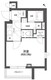 グランパセオ四谷若葉 409 間取り図
