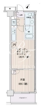 エスティメゾン豊洲レジデンス E-722 間取り図