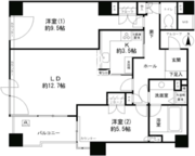 パークサイド・ウイングス 1011 間取り図