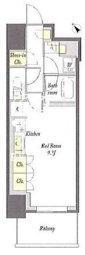 プライムメゾン板橋 1107 間取り図