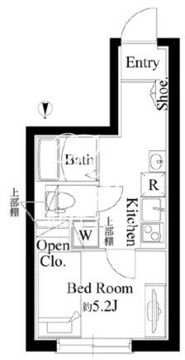 ルーム馬込 101 間取り図