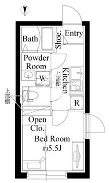 ルーム馬込 401 間取り図