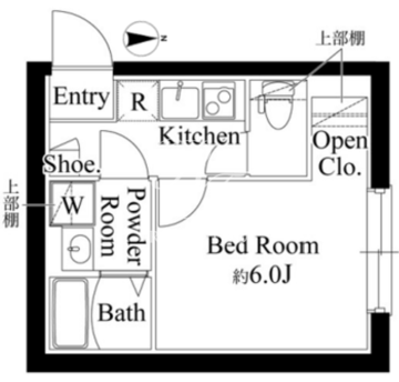 ルーム馬込 103 間取り図