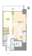 プリームス青柳 304 間取り図