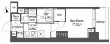 コンフォリア西荻窪 606 間取り図