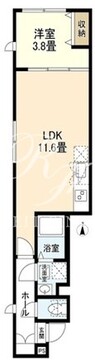 ウェルスクエア目黒祐天寺 102 間取り図