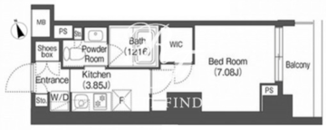 コンフォリア西荻窪 406 間取り図