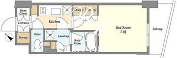 スタイリオ品川大井パークフロント 504 間取り図