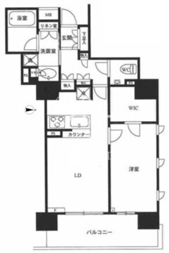 ウェリス六本木 1506 間取り図