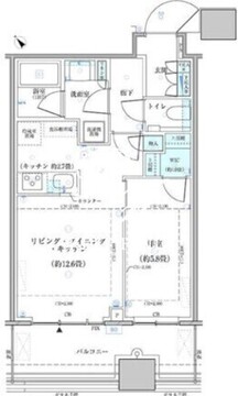 パークタワー勝どき S-934 間取り図